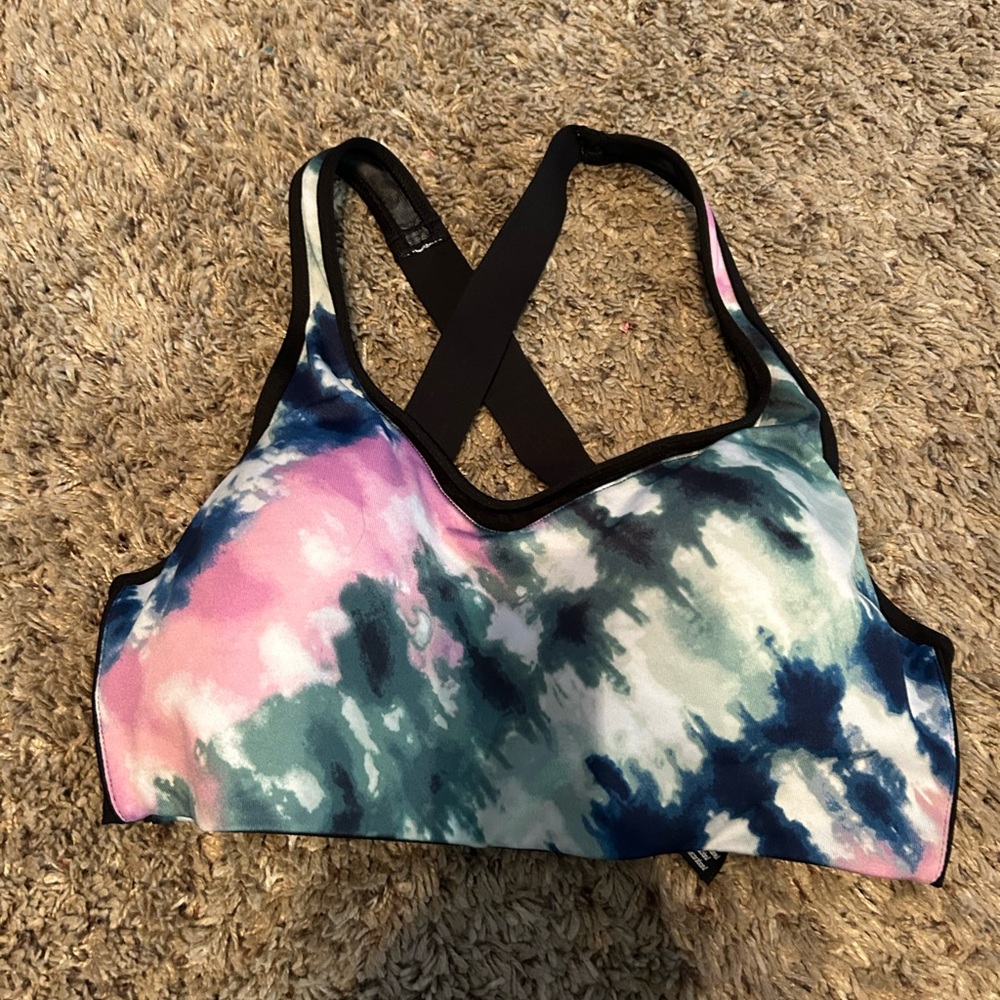 Colorful Tie-Dye Sports Bra